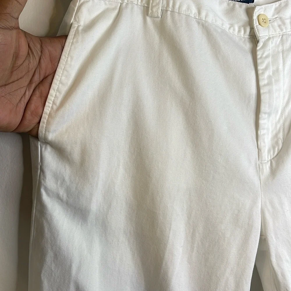 Ralph Lauren Boys Straight Leg White Chinos Size 20 #63